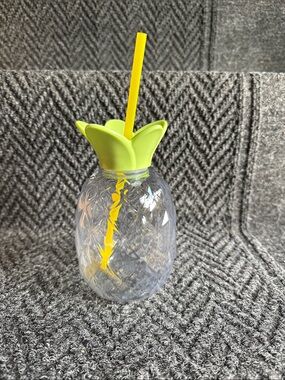 Sun Squad Plastic Pineapple Figural Tumbler